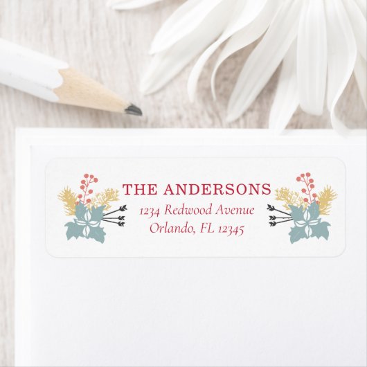 kerstfolieverzendadres etiket (Insitu)