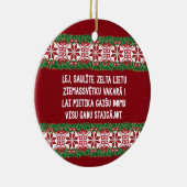 KerstFolk Song III Latvieu Tautasdziesma Keramisch Ornament (Rechts)