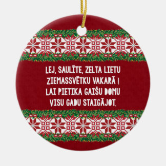 KerstFolk Song III Latvieu Tautasdziesma Keramisch Ornament