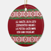 KerstFolk Song III Latvieu Tautasdziesma Keramisch Ornament (Links)