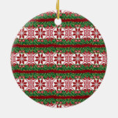 KerstFolk Song III Latvieu Tautasdziesma Keramisch Ornament (Achterkant)