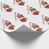 kerstFootball Cadeaupapier (Hoek)