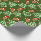 kerstFootball Cadeaupapier (Hoek)