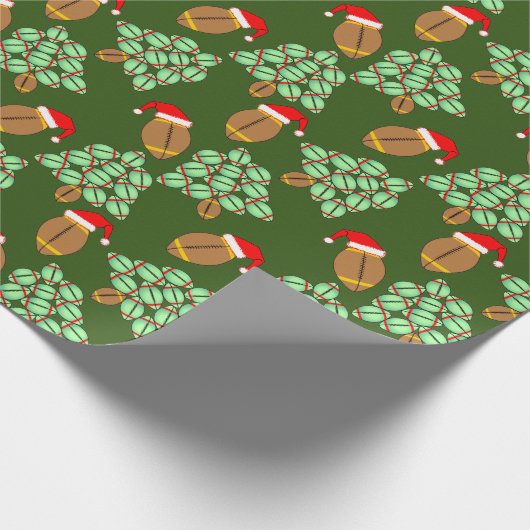 kerstFootball Cadeaupapier (Hoek)