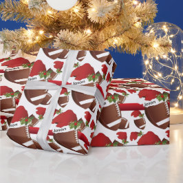 kerstFootball | DIY-tekst Cadeaupapier