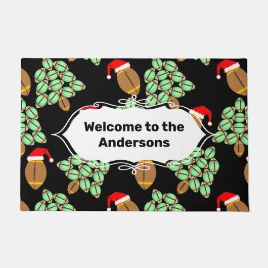 KerstFootball Doormat Deurmat (Voorkant)