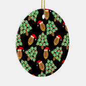 kerstFootball Keramisch Ornament (Rechts)