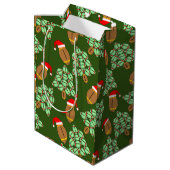 kerstFootball Medium Cadeauzakje (Achterkant Gekanteld)