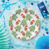 kerstFootball Papieren Bordje (Feest)