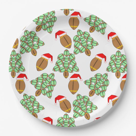 kerstFootball Papieren Bordje (Voorkant)