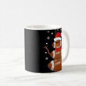 KerstFootball Snowman Kinder Football Kerstmis Koffiemok (Voorkant rechts)
