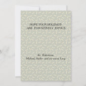 Kerstfoto 12 Kerstmis met Kerstmis met kerstcadeau Kaart (Achterkant)