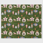 kerstfoto aangepast cadeaupapier voor cadeautjes (Vlak)