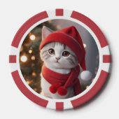 kerstfoto aangepast poker chips (Voorkant)