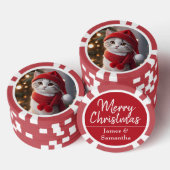 kerstfoto aangepast poker chips (Opstapeling)