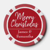 kerstfoto aangepast poker chips (Achterkant)