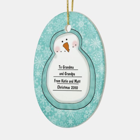 Kerstfoto Aangepaste foto Keramisch Ornament (Links)