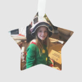 Kerstfoto Accent Personaliseren Ornament (achterkant)