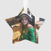 Kerstfoto Accent Personaliseren Ornament (voorkant)