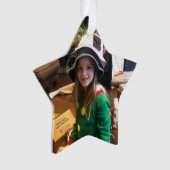 Kerstfoto Accent Personaliseren Ornament (voorkant)