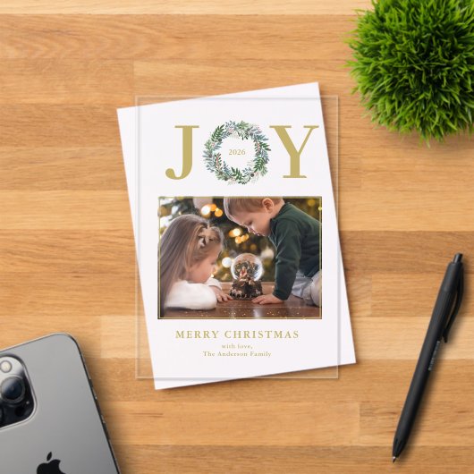 kerstfoto acryl uitnodigingen