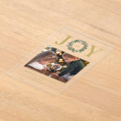 kerstfoto acryl uitnodigingen (Laagn)