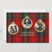 Kerstfoto Baubles Merry Blessing Hope Kaart (Voorkant)