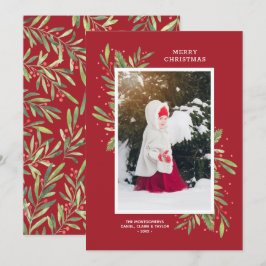kerstfoto Berries Feestdagenkaart