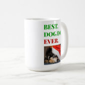 kerstfoto beste hond vader ooit koffiemok (Voorkant rechts)