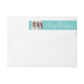 kerstfoto | Blauw (Achterkant)