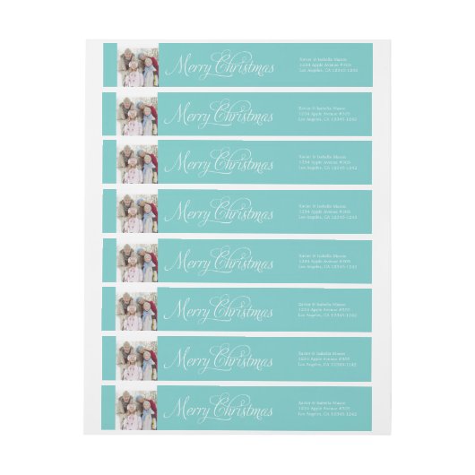 kerstfoto | Blauw (Vel)