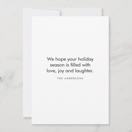 Kerstfoto & bloemenframe | Prettig Kerstfeest (Achterkant)