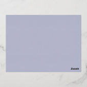 Kerstfoto Blue Botanical Holiday Post Kaart (Achterkant)