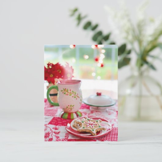 kerstfoto briefkaart (Staand voorkant)