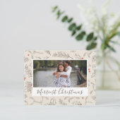 kerstfoto briefkaart (Staand voorkant)