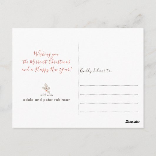 kerstfoto briefkaart (Achterkant)