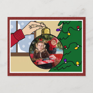 kerstfoto-Briefkaart Feestdagenkaart