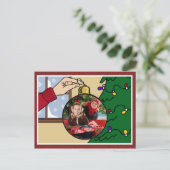 kerstfoto-Briefkaart Feestdagenkaart (Staand voorkant)