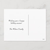 kerstfoto-Briefkaart Feestdagenkaart (Achterkant)