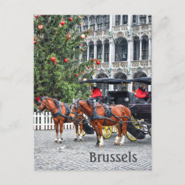 Kerstfoto Brussel België Briefkaart