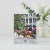 Kerstfoto Brussel België Briefkaart (Staand voorkant)