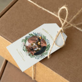 kerstfoto cadeaulabel