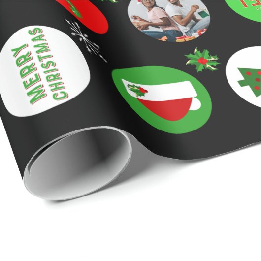 kerstfoto cadeaupapier (Rol Hoek)