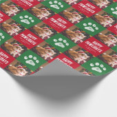 kerstfoto cadeaupapier (Hoek)