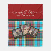 KERSTFOTO CADO - Anderson Tartan Collage Fleece Deken (Voorkant)