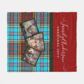 KERSTFOTO CADO - Anderson Tartan Collage Fleece Deken (Voorkant (Horizontaal))