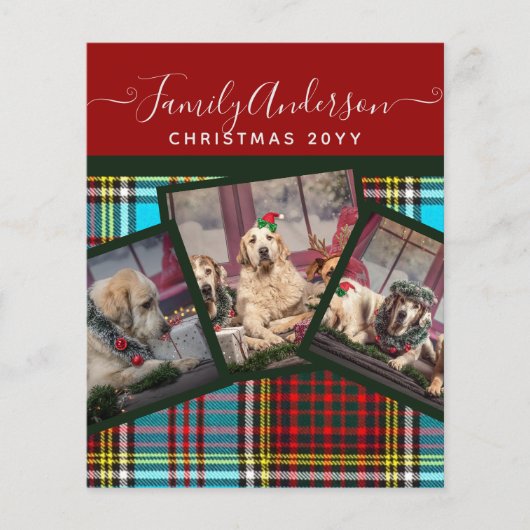 KERSTFOTO CADO - Anderson Tartan Collage Flyer (Voorkant)