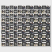  kerstfoto Chalkboard Merry Cadeaupapier (Vlak)