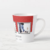 kerstfoto Collage aangepaste serie Red Holiday Latte Mok (Rechts)