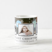 kerstfoto Collage Custom Family Holiday Koffiemok (Center)